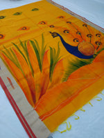 Load image into Gallery viewer, Lenin Fancy Paint Saree