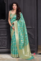 Load image into Gallery viewer, Banarasi Silk Sona Chand Saree