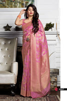 Load image into Gallery viewer, Banarasi Silk Sona Chand Saree