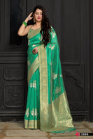 Load image into Gallery viewer, Banarasi Silk Sona Chand Saree