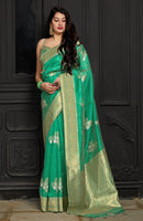 Load image into Gallery viewer, Banarasi Silk Sona Chand Saree