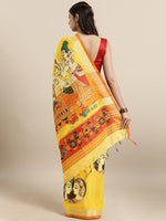 Load image into Gallery viewer, New Attractive Linen Kalamkari Saree