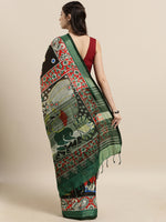 Load image into Gallery viewer, New Attractive Linen Kalamkari Saree