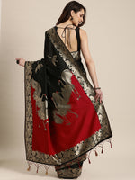 Load image into Gallery viewer, Exclusive Flamingo Designer Banarasi Silk Women&#39;s Saree