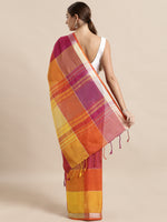Load image into Gallery viewer, Tanya Adorable Linen Checkered Women's Sarees