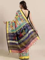 Load image into Gallery viewer, New Attractive Linen Kalamkari Saree