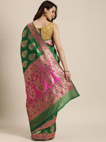 Load image into Gallery viewer, Elegant Meena Work Katan Silk Saree
