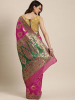 Load image into Gallery viewer, Elegant Meena Work Katan Silk Saree