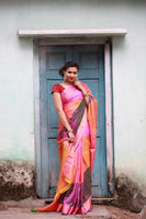 Load image into Gallery viewer, Uppada Pure Silk Handwoven Silk Saree