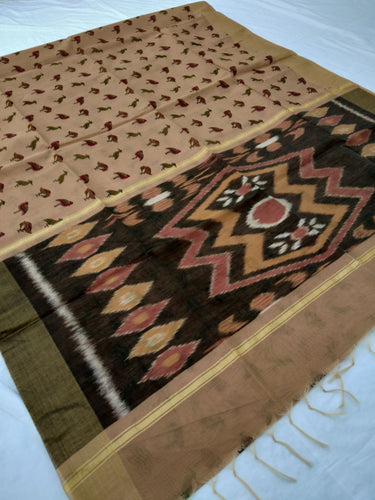 Fancy Cotton Pochampalli Pallu Saree