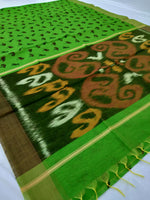 Load image into Gallery viewer, Fancy Cotton Pochampalli Pallu Saree