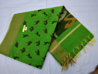 Load image into Gallery viewer, Fancy Cotton Pochampalli Pallu Saree