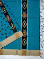 Load image into Gallery viewer, Fancy Cotton Pochampalli Pallu Saree