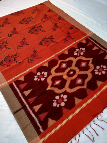 Fancy Cotton Pochampalli Pallu Saree