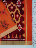 Load image into Gallery viewer, Fancy Cotton Pochampalli Pallu Saree