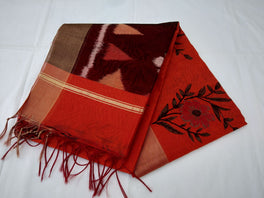 Fancy Cotton Pochampalli Pallu Saree