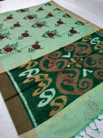 Load image into Gallery viewer, Fancy Cotton Pochampalli Pallu Saree