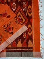 Load image into Gallery viewer, Fancy Cotton Pochampalli Pallu Saree