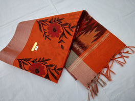 Fancy Cotton Pochampalli Pallu Saree