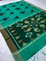 Load image into Gallery viewer, Fancy Cotton Pochampalli Pallu Saree