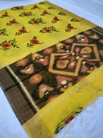 Load image into Gallery viewer, Fancy Cotton Pochampalli Pallu Saree
