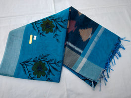 Fancy Cotton Pochampalli Pallu Saree