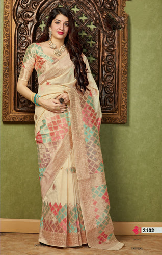 Distinctive Banarasi Soft Silk