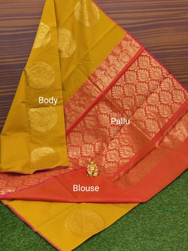 Border Less Kuppadam Silk Cotton Saree