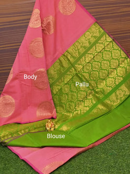 Border Less Kuppadam Silk Cotton Saree