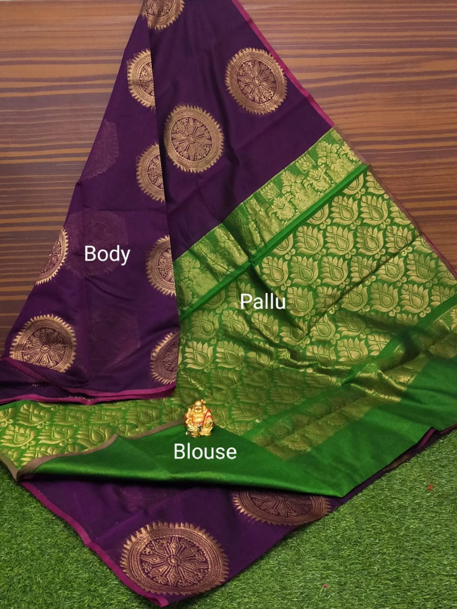 Border Less Kuppadam Silk Cotton Saree