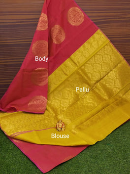 Border Less Kuppadam Silk Cotton Saree