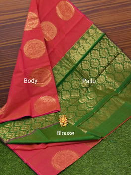 Border Less Kuppadam Silk Cotton Saree