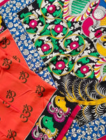 Load image into Gallery viewer, Kalamkari Chennuri Silk Multi Coloured Handpainted Saree