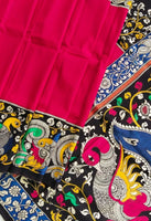 Load image into Gallery viewer, Kalamkari Chennuri Silk Multi Coloured Handpainted Saree