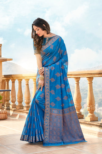 Pretty Semi Soft Cotton Saree