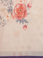 Load image into Gallery viewer, Latest Attractive Stylish Flower Print Linen Women&#39;s Sarees