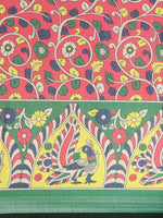 Load image into Gallery viewer, New Attractive Linen Kalamkari Saree