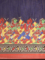 Load image into Gallery viewer, New Attractive Linen Kalamkari Saree