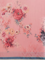 Load image into Gallery viewer, Latest Attractive Stylish Flower Print Linen Women&#39;s Sarees