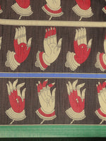 Load image into Gallery viewer, New Attractive Linen Kalamkari Saree