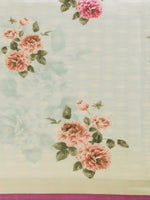 Load image into Gallery viewer, Latest Attractive Stylish Flower Print Linen Women&#39;s Sarees