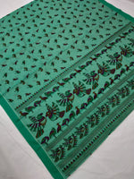 Load image into Gallery viewer, Printed Mangalagiri Cotton Sarees With Contrast Border