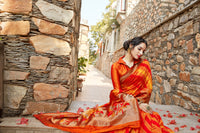 Load image into Gallery viewer, Glory Blended Silk Woven Kanjivaram Saree