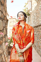 Load image into Gallery viewer, Glory Blended Silk Woven Kanjivaram Saree