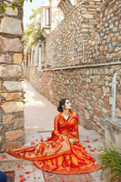 Load image into Gallery viewer, Glory Blended Silk Woven Kanjivaram Saree