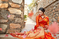 Load image into Gallery viewer, Glory Blended Silk Woven Kanjivaram Saree