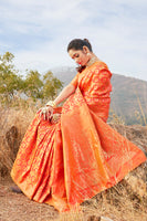 Load image into Gallery viewer, Glory Blended Silk Woven Kanjivaram Saree