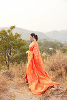 Load image into Gallery viewer, Glory Blended Silk Woven Kanjivaram Saree