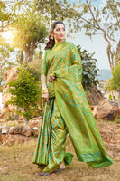 Load image into Gallery viewer, Glory Blended Silk Woven Kanjivaram Saree