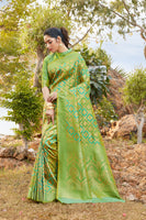 Load image into Gallery viewer, Glory Blended Silk Woven Kanjivaram Saree